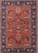 Mid-Century Modern Saffron Red Oriental Rug, urb2315