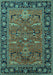 Oriental Turquoise Industrial Rug, urb2315turq