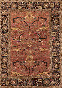 Oriental Brown Industrial Rug, urb2315brn