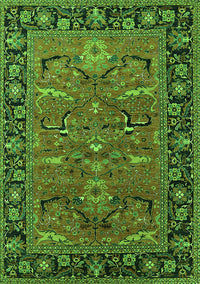 Oriental Green Industrial Rug, urb2315grn