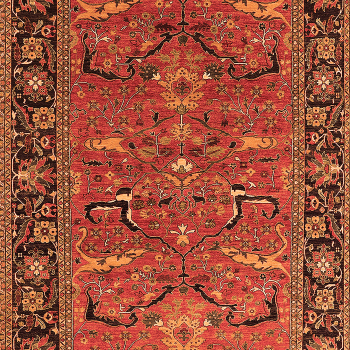 Oriental Orange Industrial Rug, urb2315org