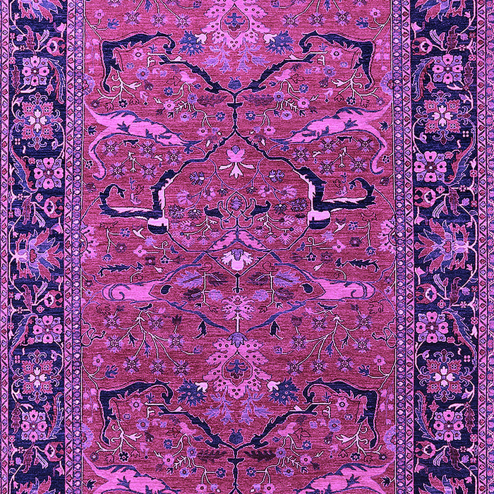 Machine Washable Oriental Purple Industrial Area Rugs, wshurb2315pur