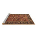 Sideview of Machine Washable Oriental Brown Industrial Rug, wshurb2315brn