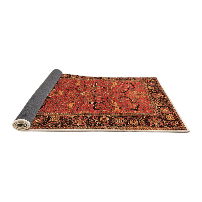 Sideview of Oriental Orange Industrial Rug, urb2315org