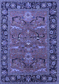 Oriental Blue Industrial Rug, urb2315blu