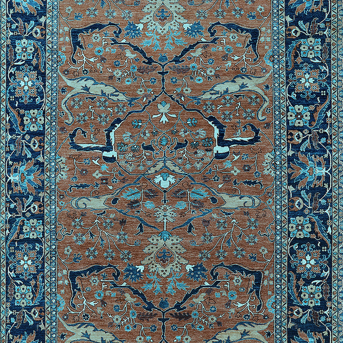 Oriental Light Blue Industrial Rug, urb2315lblu