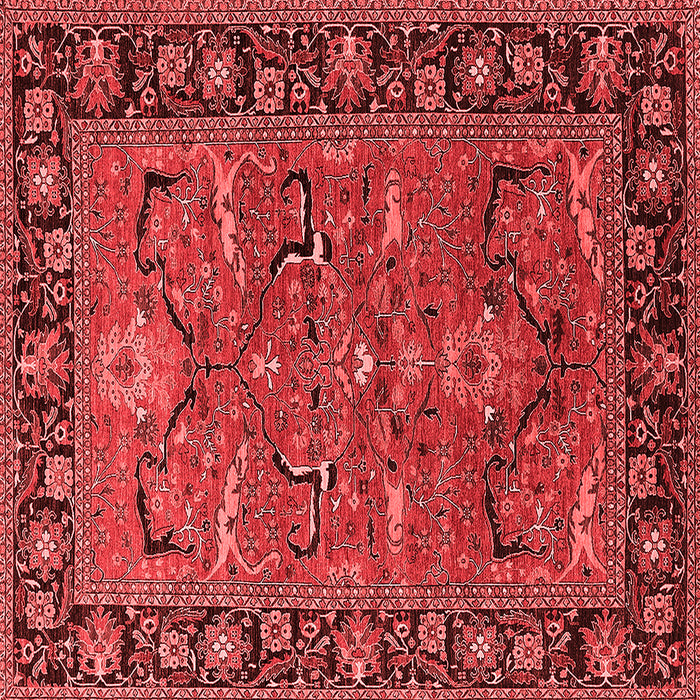 Machine Washable Oriental Red Industrial Rug, wshurb2315red