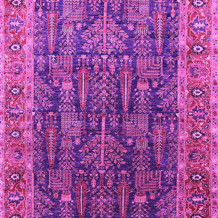 Machine Washable Oriental Pink Industrial Rug, wshurb2316pnk