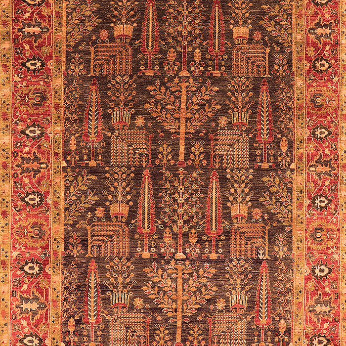 Machine Washable Oriental Orange Industrial Area Rugs, wshurb2316org
