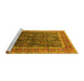 Sideview of Machine Washable Oriental Yellow Industrial Rug, wshurb2316yw