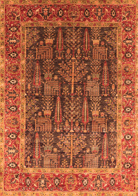 Oriental Orange Industrial Rug, urb2316org