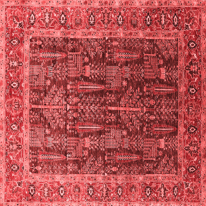 Machine Washable Oriental Red Industrial Rug, wshurb2316red