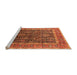 Sideview of Machine Washable Oriental Orange Industrial Area Rugs, wshurb2316org