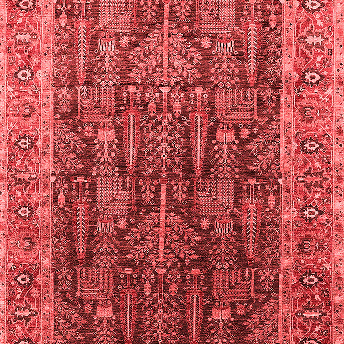 Machine Washable Oriental Red Industrial Rug, wshurb2316red