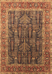 Oriental Brown Industrial Rug, urb2316brn