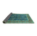 Sideview of Oriental Turquoise Industrial Rug, urb2316turq