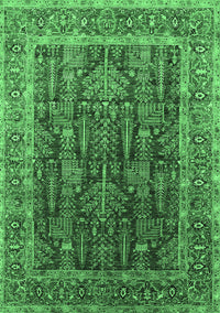 Oriental Emerald Green Industrial Rug, urb2316emgrn