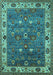 Oriental Turquoise Industrial Rug, urb2317turq