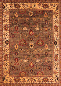 Oriental Orange Industrial Rug, urb2317org