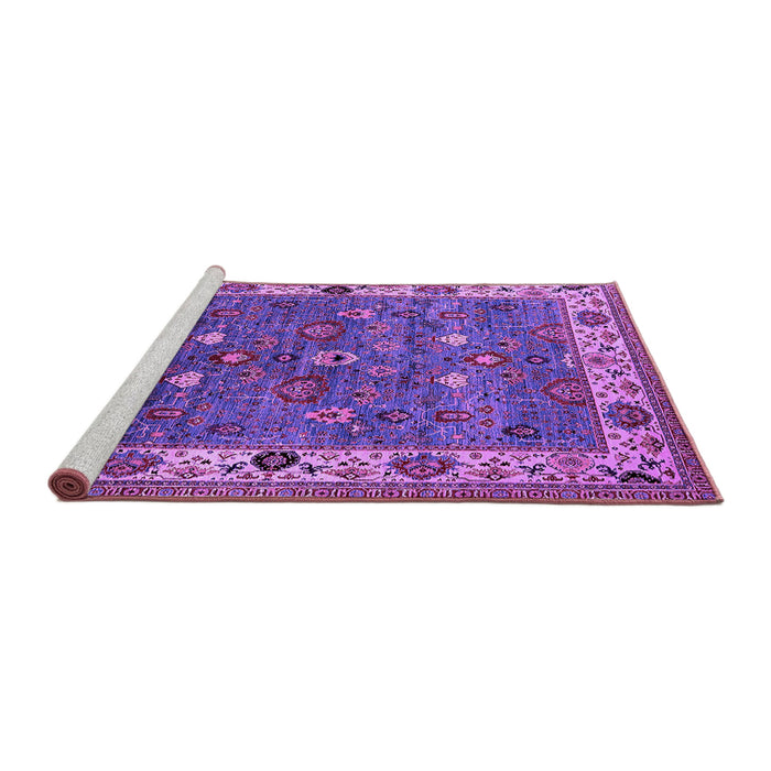Sideview of Machine Washable Oriental Purple Industrial Area Rugs, wshurb2317pur