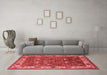 Industrial Red Washable Rugs