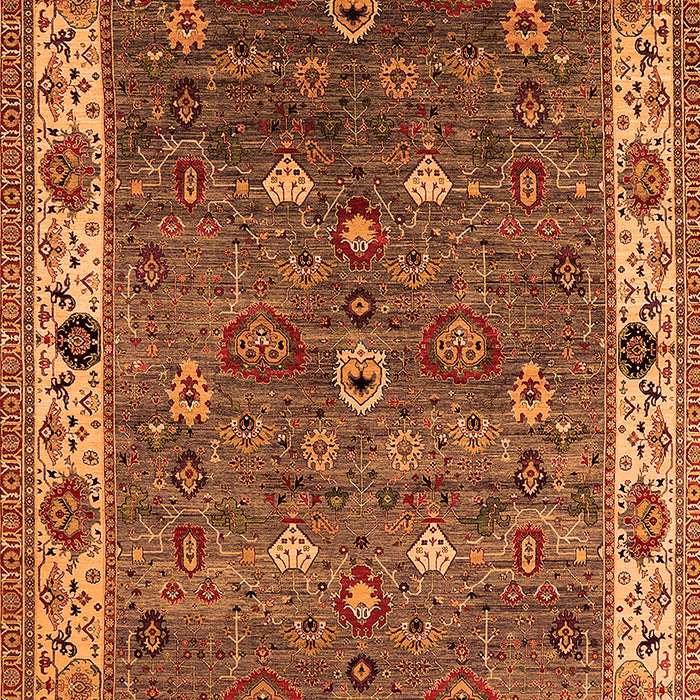Machine Washable Oriental Orange Industrial Area Rugs, wshurb2317org