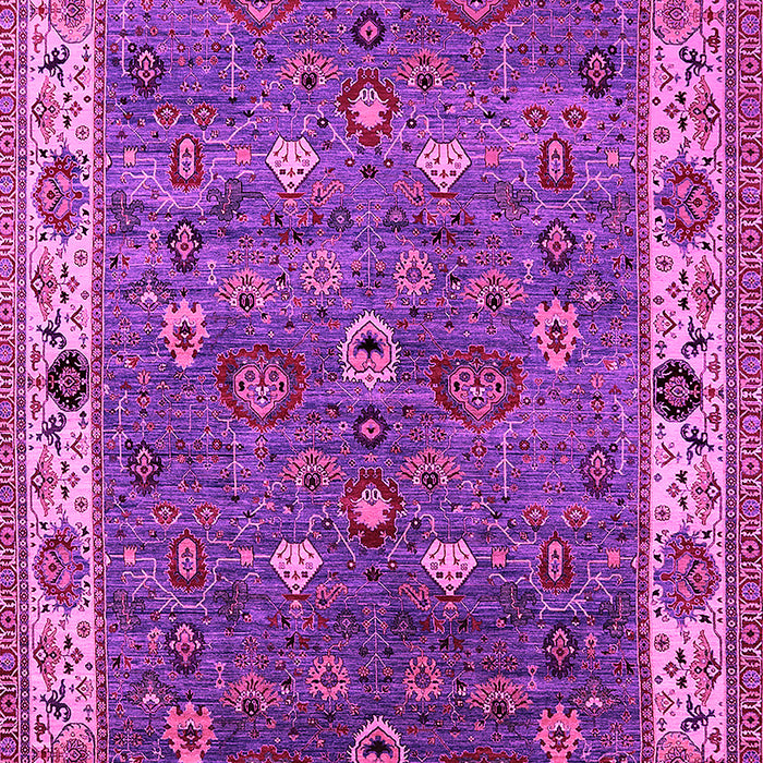 Machine Washable Oriental Pink Industrial Rug, wshurb2317pnk