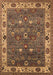 Machine Washable Oriental Brown Industrial Rug, wshurb2317brn