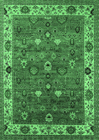 Oriental Emerald Green Industrial Rug, urb2317emgrn