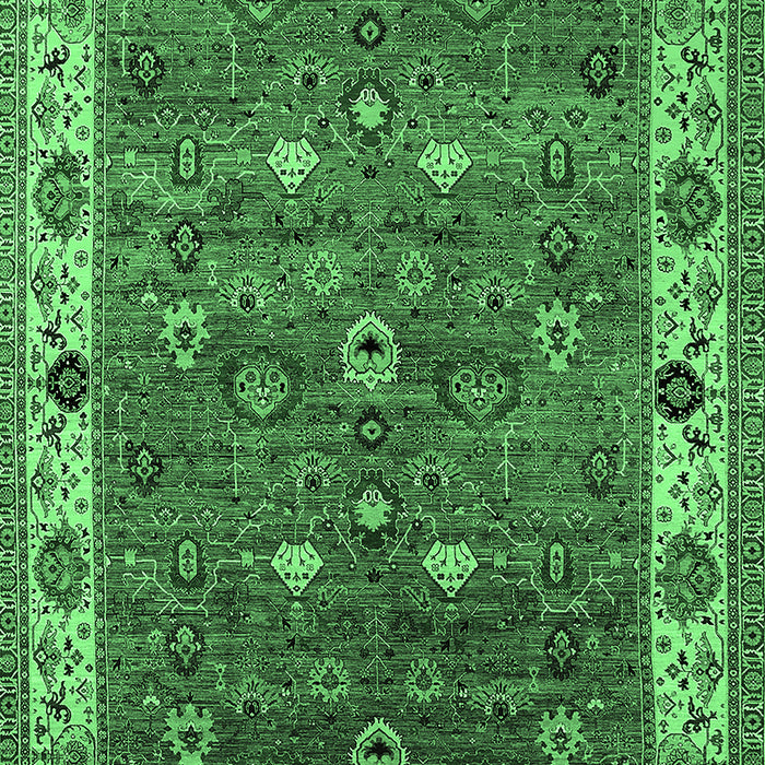 Oriental Emerald Green Industrial Rug, urb2317emgrn