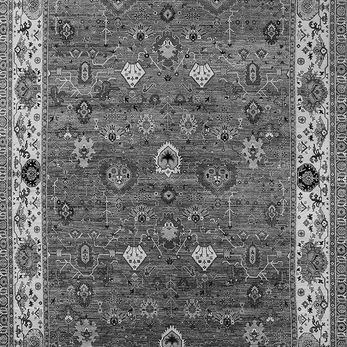 Machine Washable Oriental Gray Industrial Rug, wshurb2317gry