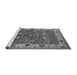 Sideview of Machine Washable Oriental Gray Industrial Rug, wshurb2317gry