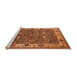 Sideview of Machine Washable Oriental Orange Industrial Area Rugs, wshurb2317org