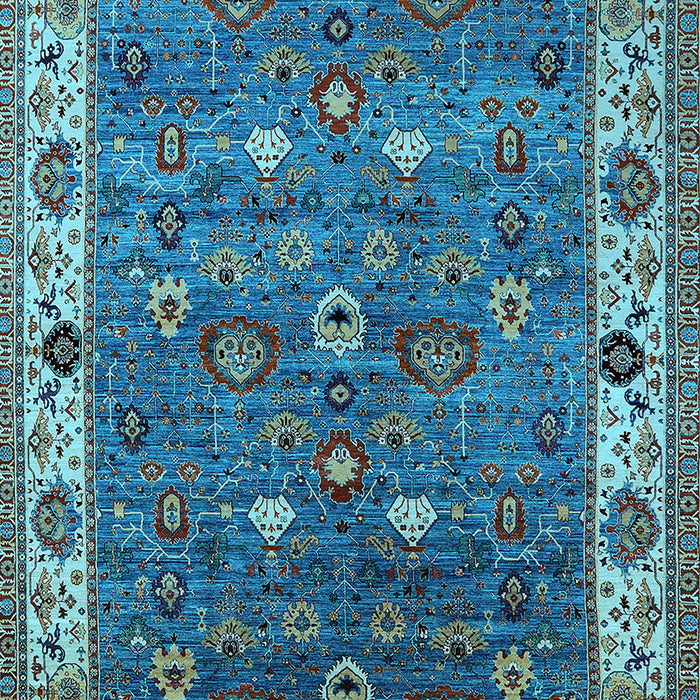 Oriental Light Blue Industrial Rug, urb2317lblu