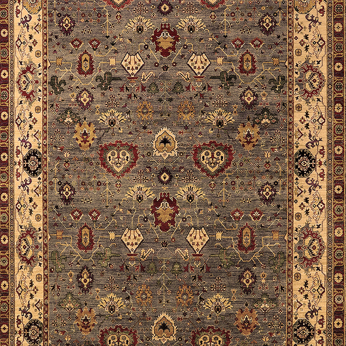Machine Washable Oriental Brown Industrial Rug, wshurb2318brn