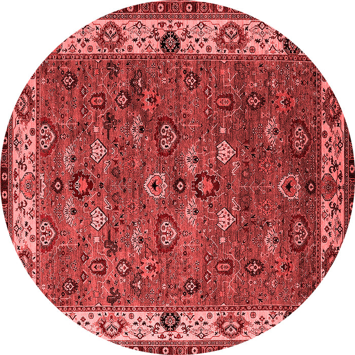Machine Washable Oriental Red Industrial Rug, wshurb2318red