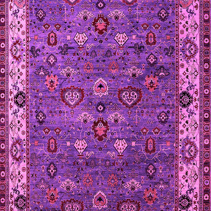 Machine Washable Oriental Pink Industrial Rug, wshurb2318pnk