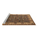 Sideview of Machine Washable Oriental Brown Industrial Rug, wshurb2318brn