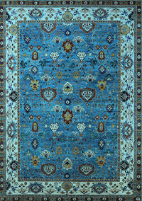 Oriental Light Blue Industrial Rug, urb2318lblu