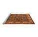 Sideview of Machine Washable Oriental Orange Industrial Area Rugs, wshurb2318org