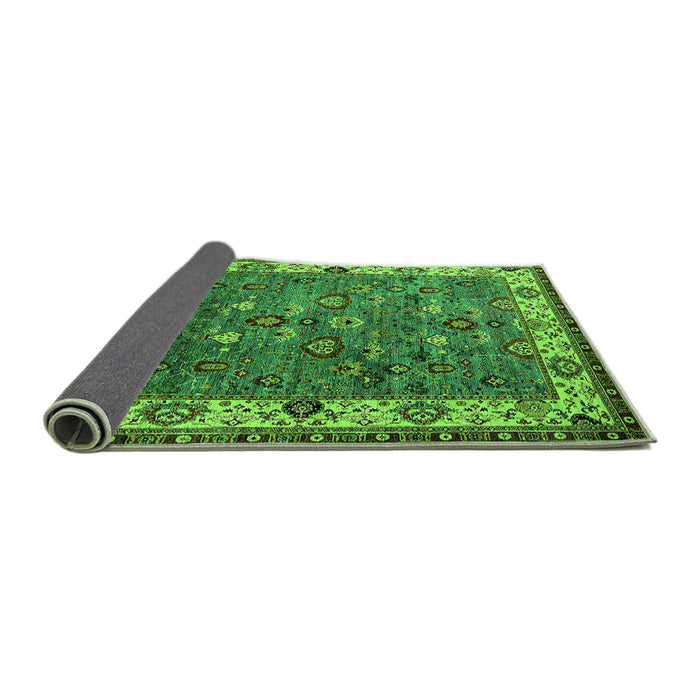 Sideview of Oriental Green Industrial Rug, urb2318grn