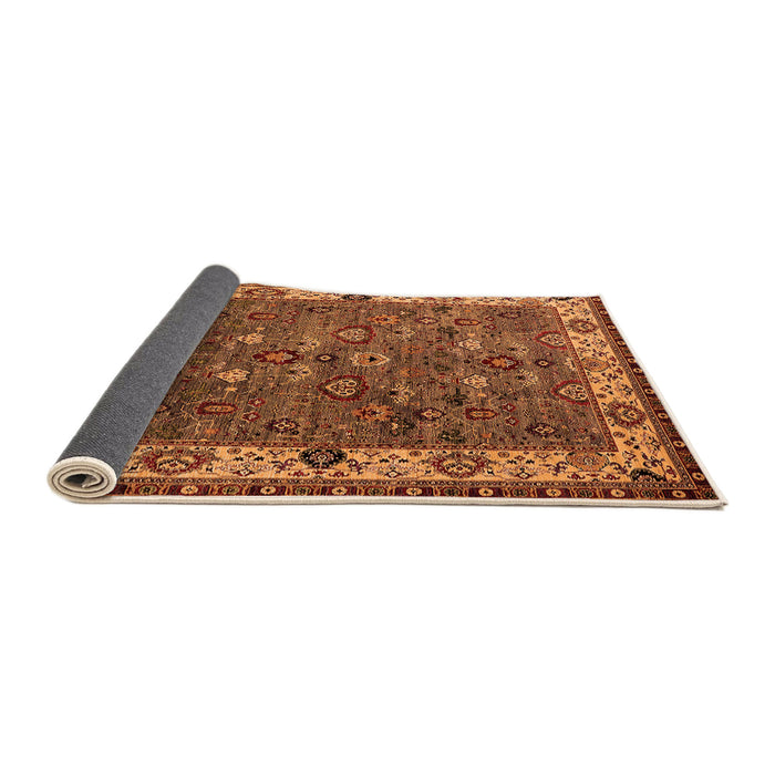 Sideview of Oriental Orange Industrial Rug, urb2318org