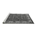 Sideview of Machine Washable Oriental Gray Industrial Rug, wshurb2318gry
