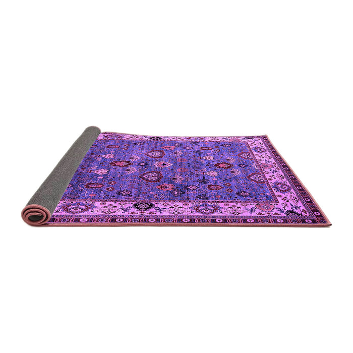 Sideview of Oriental Purple Industrial Rug, urb2318pur
