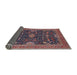 Sideview of Mid-Century Modern Plum Purple Oriental Rug, urb2319