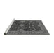 Sideview of Machine Washable Oriental Gray Industrial Rug, wshurb2319gry