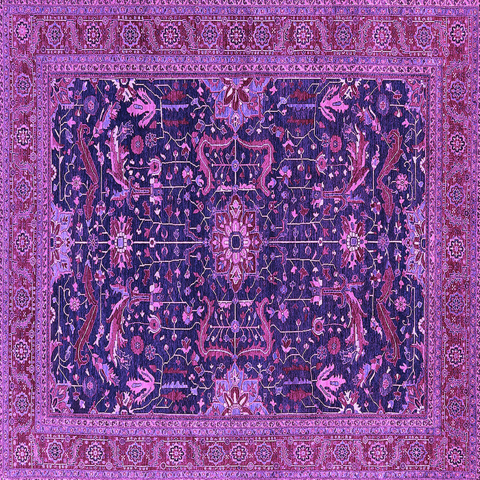 Square Oriental Purple Industrial Rug, urb2319pur