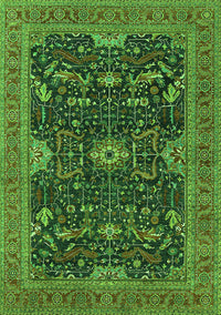 Oriental Green Industrial Rug, urb2319grn