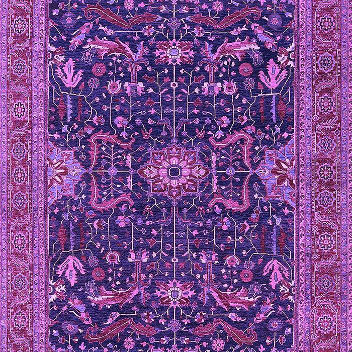 Machine Washable Oriental Purple Industrial Area Rugs, wshurb2319pur