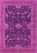 Machine Washable Oriental Pink Industrial Rug, wshurb2319pnk